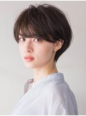 マッシュショート20代30代40代大人可愛い暗髪うる艶髪青山表参道