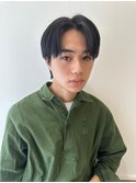 メンズ韓国ヘアー　センターパート/10代20代30代