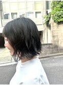 ボブパーマ/くせ毛風パーマ/黒髪パーマ/ウェーブパーマ