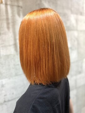 ミルヘアデザイン(mil hair design) ブリーチカラー　ハイライト　ミディアムロング　レイヤー