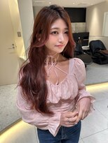 ロンドメリア 天神大名店(Lond Melia) ★小顔に見せるヘアワンレンレイヤー黒髪カタログネビージュ艶髪