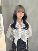 成人式はダブルカラー、インナーカラー♪