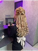 ヘアセット☆ハーフアップ/パーティヘア/華やか