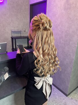 アメジスト(amethyst) ヘアセット☆ハーフアップ/パーティヘア/華やか