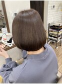 透明感カラーボブ