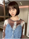 ミニウルフレイヤーカット顔周りカット前髪カット韓国ボブ/渋谷