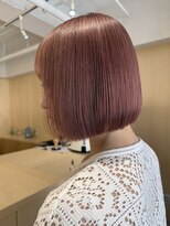 バベル アット フルリール 甲子園口(BABEL at fleurir)&nbsp;暖色カラーピンクベージュ髪質改善ボブ韓国ヘアピンクカラー