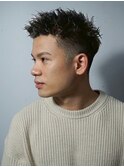 ツーブロスパイキーショート