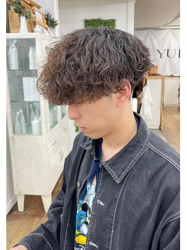 ユイマァルスロウ(YUIMARL SLOW) ドライセット×波巻きパーマ