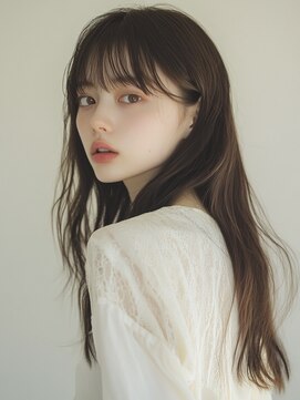 エダ 鎌倉(edA.) 小顔ロング＃髪質改善＃白髪ぼかし＃鎌倉＃40代＃グレージュ