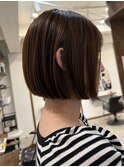 ROUIS 津田沼　ミニボブ　白髪ぼかし