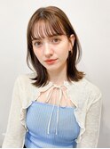 くびれヘアアプリコットオレンジ夏ヘアハイライトカラー
