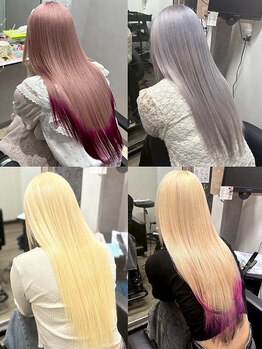 ヘアーグランデシーク(Hair Grande Seeek)の写真/【栄駅10秒】イルミナ認定salonの圧倒的技術◇ナチュラルからブロンドカラーまで技術力の高いstylist多数!