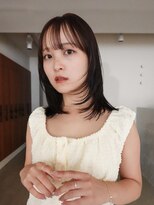 エンス 銀座(Ence)&nbsp;ココアブラウン/ミディアムレイヤー/オリーブグリーン/小顔/銀座