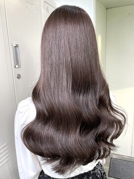 プリアバイポプルス 渋谷(pria by popls) ブリーチなしカラー/髪質改善トリートメント/ラベンダーグレー