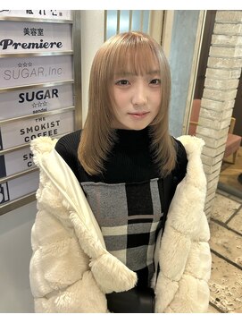 シュガー ヘアアンドネイル 仙台(SUGAR) 【ブリーチ2回】ミルクティーベージュ♪