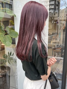 ヘアー アイス ルーチェ(HAIR ICI LUCE) ブリーチなしダブルカラーで作るオレンジ/落合