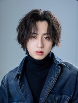 アルファ 新宿(alpha)&nbsp;【alpha新宿】ミディアムセンターパート×シャドウパーマ