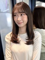 イヴォーク トーキョー(EVOKE TOKYO) ミディアムレイヤー/カーテンバング/顔周り/髪質改善/かき上げ