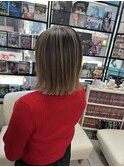 『バレイヤージュ』ホワイトミルクティー系