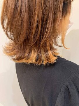 ムーン(moon) ピンクベージュ/アンブレラカラー/クールショート/前髪/武蔵小杉