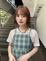 トリッカ シブヤ(TRICCA SHIBUYA)&nbsp;ショートボブ/オレンジベージュ/暖色カラー/透明感カラー