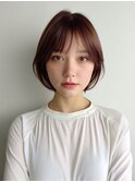 イメチェン/ピンクベージュ/アンブレラカラー/前髪/表参道