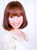 【VIRGO】ポイントストレートパーマを施したワンカールボブ