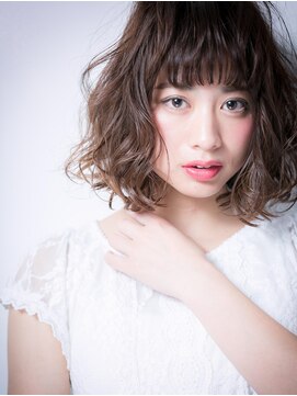 モッズヘア 上尾西口店(mod's hair) *mod's上尾*オン眉×とろみカール★アシンメトリー小顔ボブディx