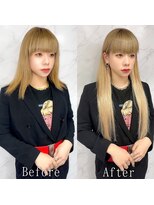 あるじゃんすー 横浜店 オレンジベージュ#シールエクステ#大人ガーリー#美髪#韓国#横浜