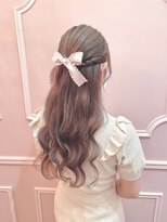 【ヘアセット】大人可愛いハーフアップ♪