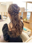王道可愛い◎ゆるっとハーフアップ