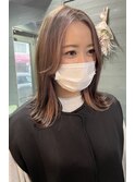 【marshu atre 辰己Style】インナーカラー×ミルクティー