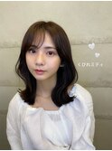 くびれミディ　くびれヘア　シースルー前髪　学割あり　