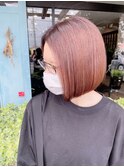 自然な丸みボブ