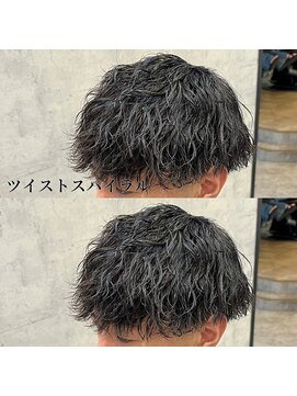 アグ ヘアー エノン 蕨店(Agu hair enon) 波巻きスパイラル ツイストスパイラル 黒髪マッシュ