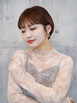 アイスバーグ(eyesburg) 大人可愛い20代30代前下がりショートボブ丸みショートショコラ