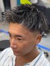 【大人気】カット＋ホワイトハイライト（メッシュ）￥16,500 ＃メンズ＃八事
