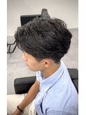 センターパート×ニュアンスパーマ×韓国ヘア