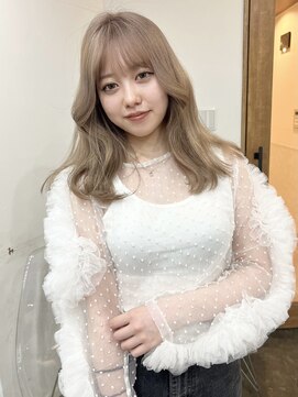 リヴ ウメダ(LIV umeda) ミルクティーベージュ/ブリーチ/ダブルカラー【梅田】