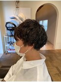フェミニンロング似合わせカットミディアムスパイキーショート