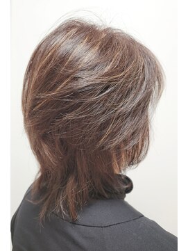 松本平太郎美容室 国立店 ミディアムレイヤーウルフ×イノアカラー×ハイライト