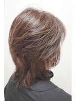 松本平太郎美容室 国立店 ミディアムレイヤーウルフ×イノアカラー×ハイライト