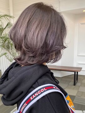 オズ 安積店(OZ) 郡山ハイトーンカラーレイヤーカットミルクティーベージュカラー