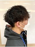 10代20代人気ツーブロマッシュツイスパスタイル
