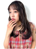 髪質改善韓国レイヤー艶髪ミディアムレイヤー顔まわりカット