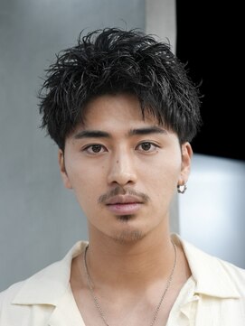 フィフス トウキョウ (fifth TOKYO) 渋谷スパイキーパーマメンズカットオールバック30代