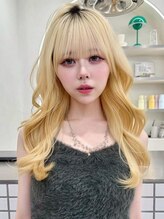 サンドレオ 新宿店(sand Leo) フェイスフレーミング/ココアベージュ/ブリーチ/ハイトーン/新宿