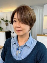 ジーナ 渋谷 表参道(JINA)&nbsp;大人ショートボブ/前下がり/前髪なし/30代40代50代