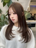 エリン ヘア(ELIN hair.)&nbsp;ベージュカラー×レイヤーカット